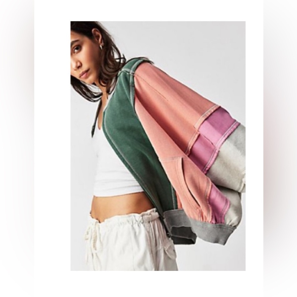 NWOT Free People Starburst Bomber - Picture 1 of 3